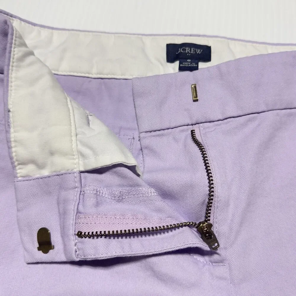 J.Crew Shorts Womens Size 0 Classic Chino 5” Inseam Lavender Purple